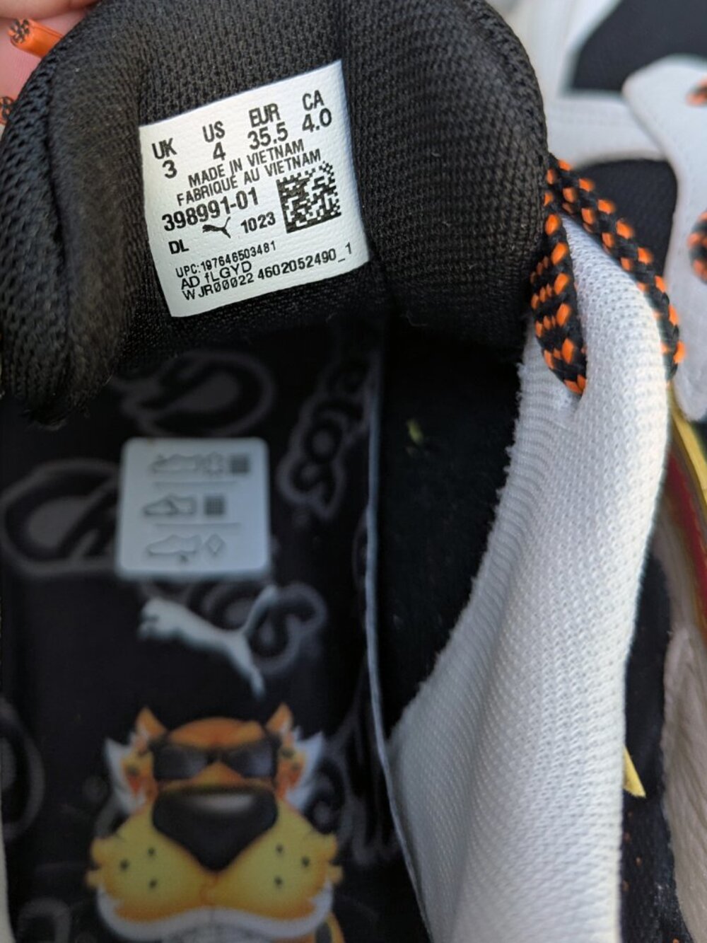 PUMA RS-X x Cheetos Sneakers Shoes (Size 4) *NOS* - Picture 9 of 10